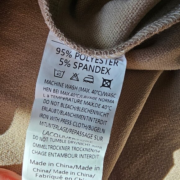 COOFANDY Men Beige Taupe Button Front Long Sleeve Stretch Shirt Pocket Size XL - Picture 7 of 14